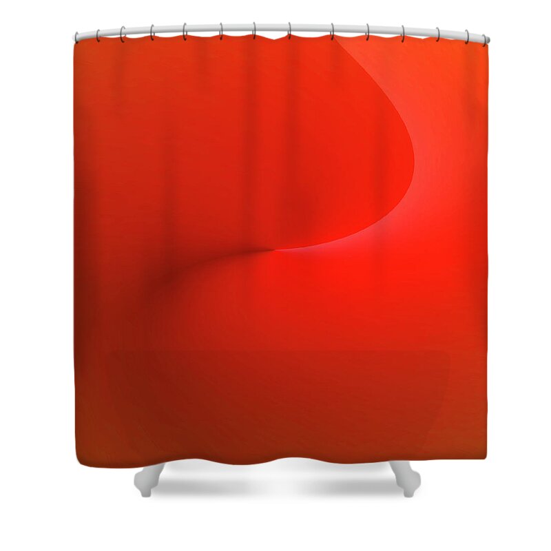 Heat Of Passion Shower Curtain featuring the digital art Heat of Passion by Mike Breau
