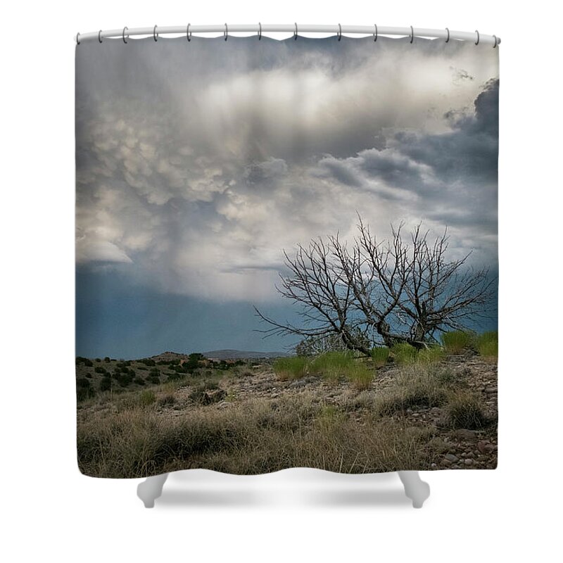 Sky Shower Curtain featuring the photograph Heavy Clouds No Rain by Mary Lee Dereske