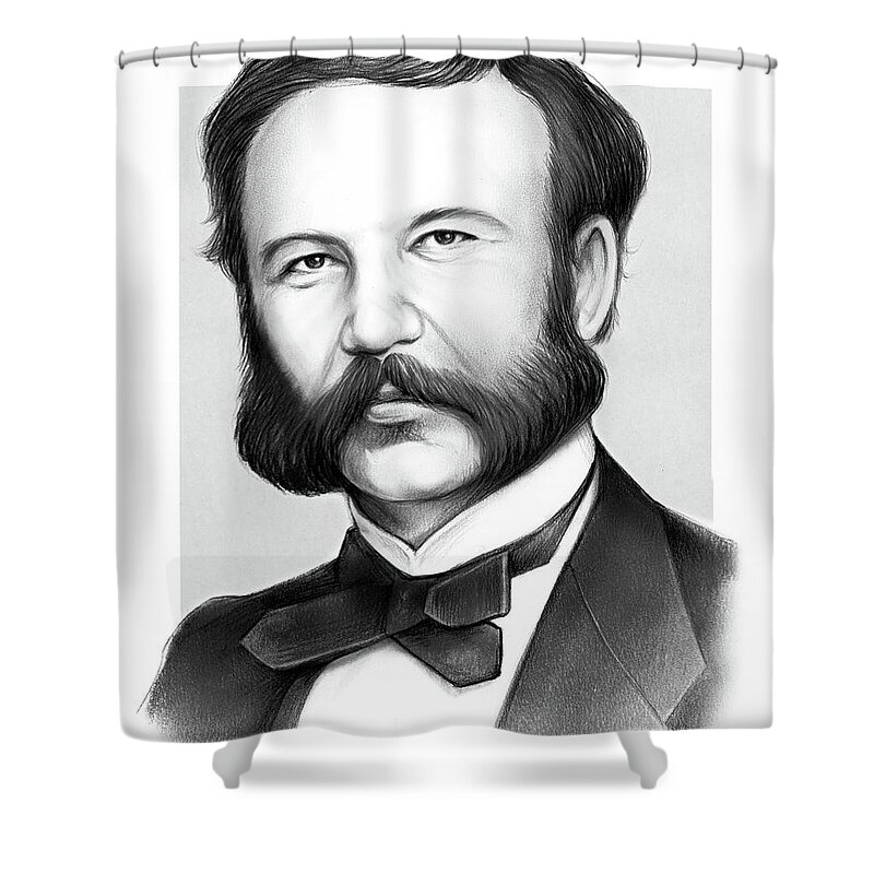 Henry Dunant Shower Curtain featuring the photograph Henry Dunant by Greg Joens