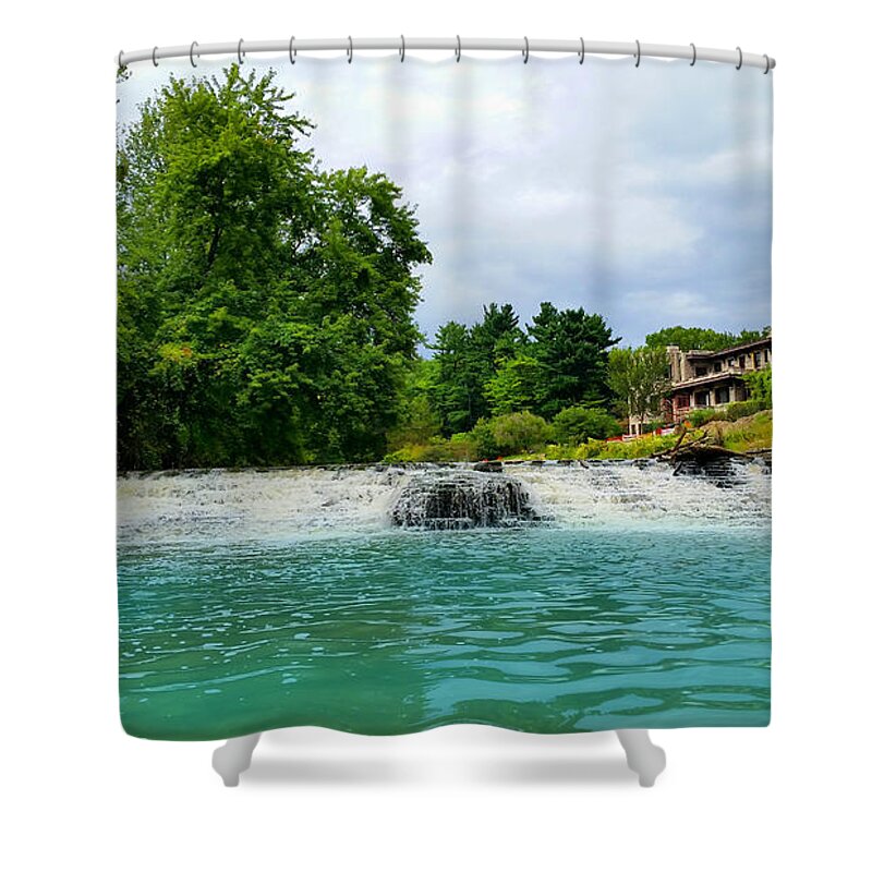 Henry Ford Shower Curtain featuring the photograph Henry Ford Estate - Fair Lane by Michael Rucker