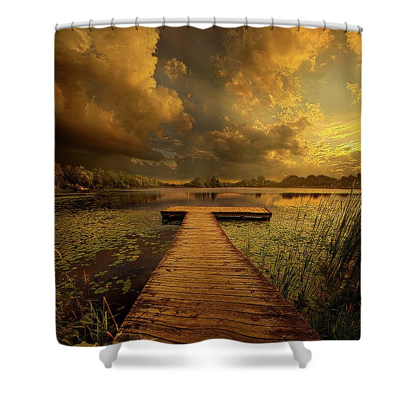 Scenic Shower Curtain featuring the photograph Here Nothing Else Matters by Phil Koch