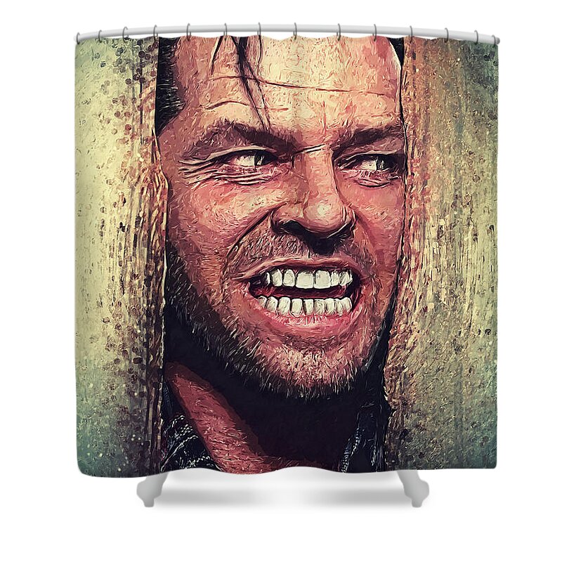 Here S Johnny The Shining Shower Curtain For Sale By Zapista Ou