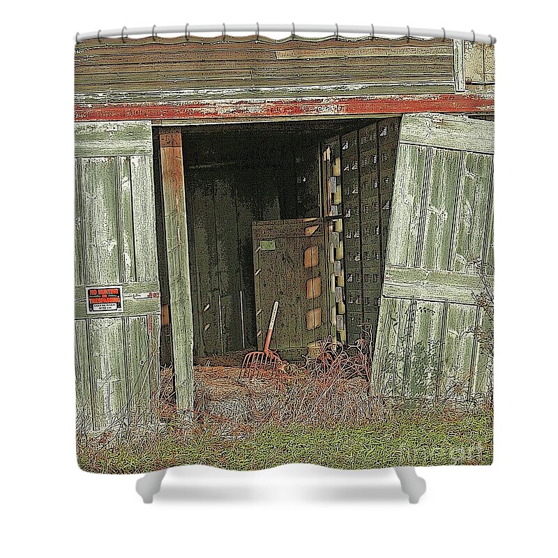 Barn Shower Curtain featuring the photograph Hey Day by Julie Lueders 