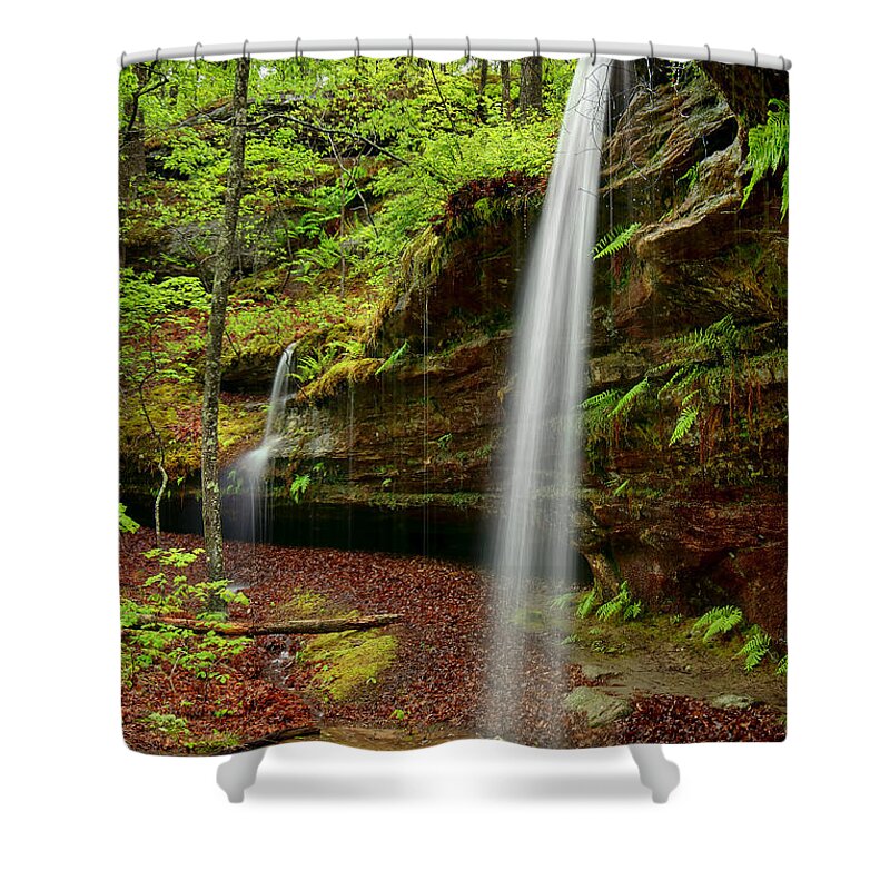 Water Shower Curtain featuring the photograph Hickory Canyons by Robert Charity