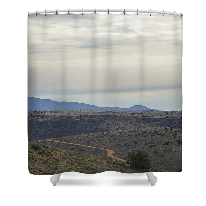 Agua Fria Shower Curtain featuring the photograph Hidden Highway by Gordon Beck