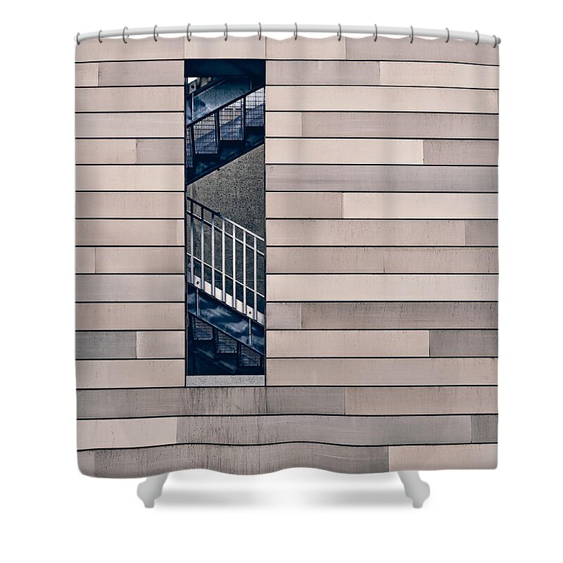 Architecture Shower Curtain featuring the photograph Hidden Stairway by Scott Norris
