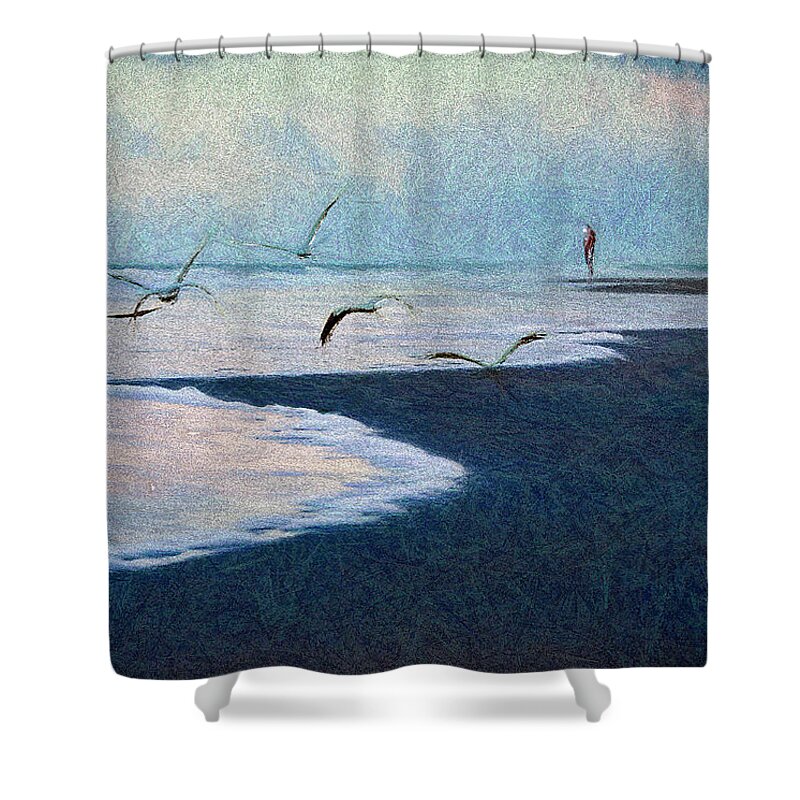 Ocean Shower Curtain featuring the photograph Hide Tide by Pete Rems