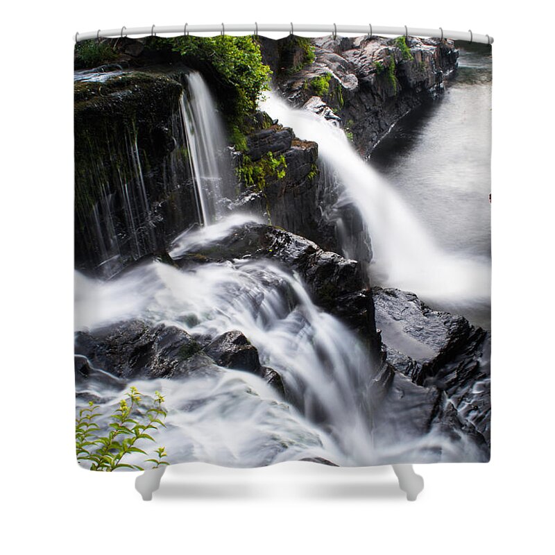 Water Shower Curtain featuring the photograph High Falls Park by Parker Cunningham