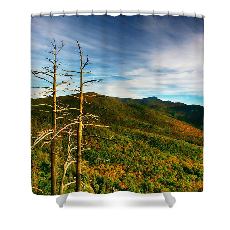 Baxter Shower Curtain featuring the photograph High Peaks by Amanda Jones