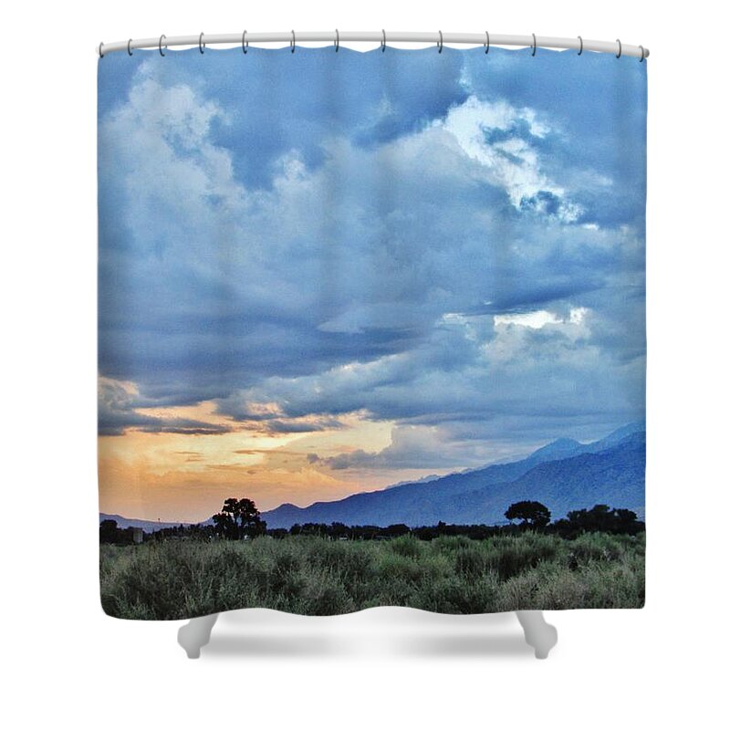 Sky Shower Curtain featuring the photograph High Sierra Sundown by Marilyn Diaz