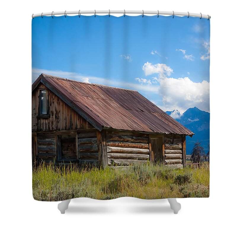 Stanley Shower Curtain featuring the photograph High Valley Cabin by Dave Hall