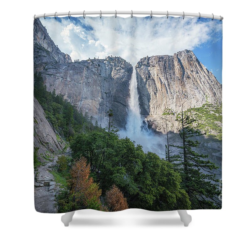 Yosemite Valley Shower Curtain featuring the photograph Hike To Upper Falls by Michael Ver Sprill