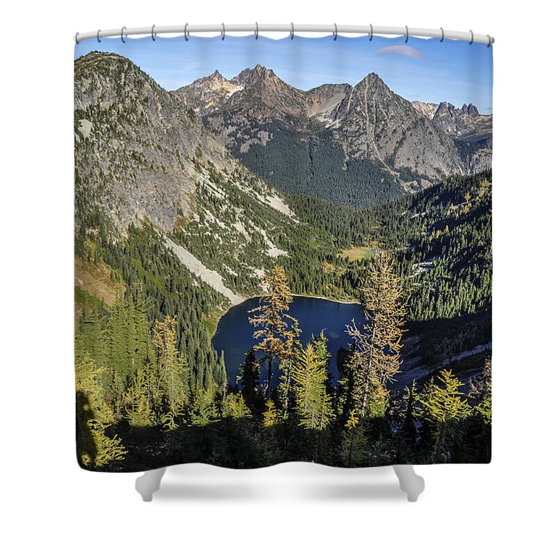 Footpath Shower Curtain featuring the photograph Hiker Silhouette by Pelo Blanco Photo