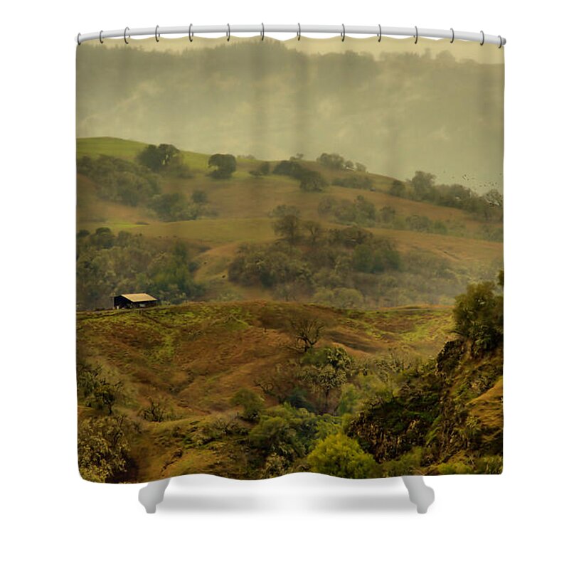 Hills Shower Curtain featuring the photograph Hills Above Anderson Valley by Josephine Buschman