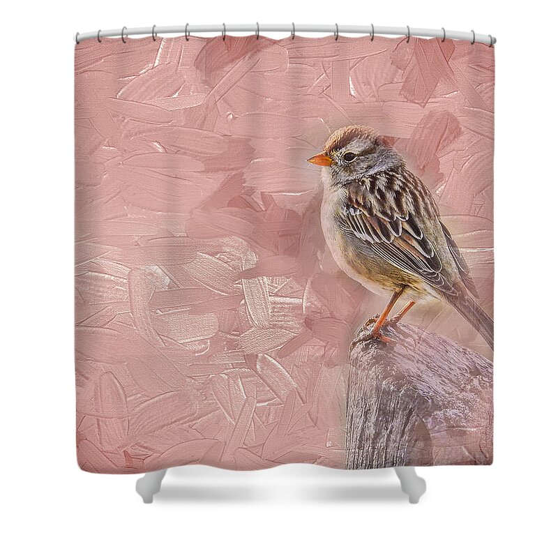 Bird Shower Curtain featuring the photograph His Eye is on the Sparrow by Ches Black