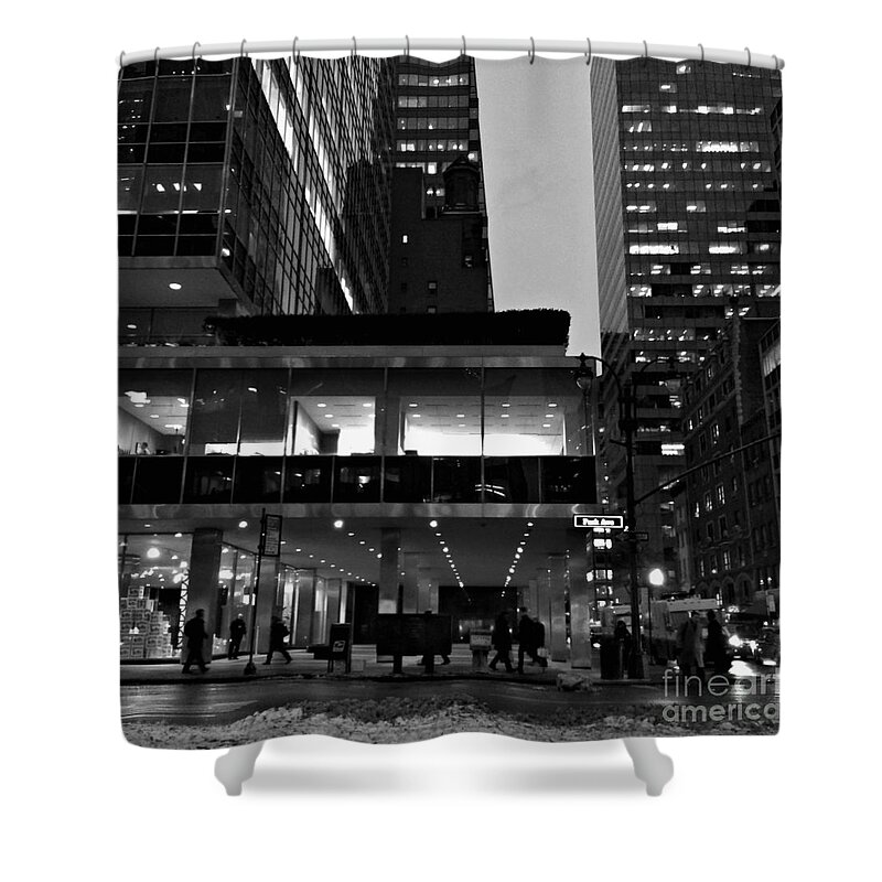 Architecture Shower Curtain featuring the photograph Historic Lever House - New York City by Miriam Danar