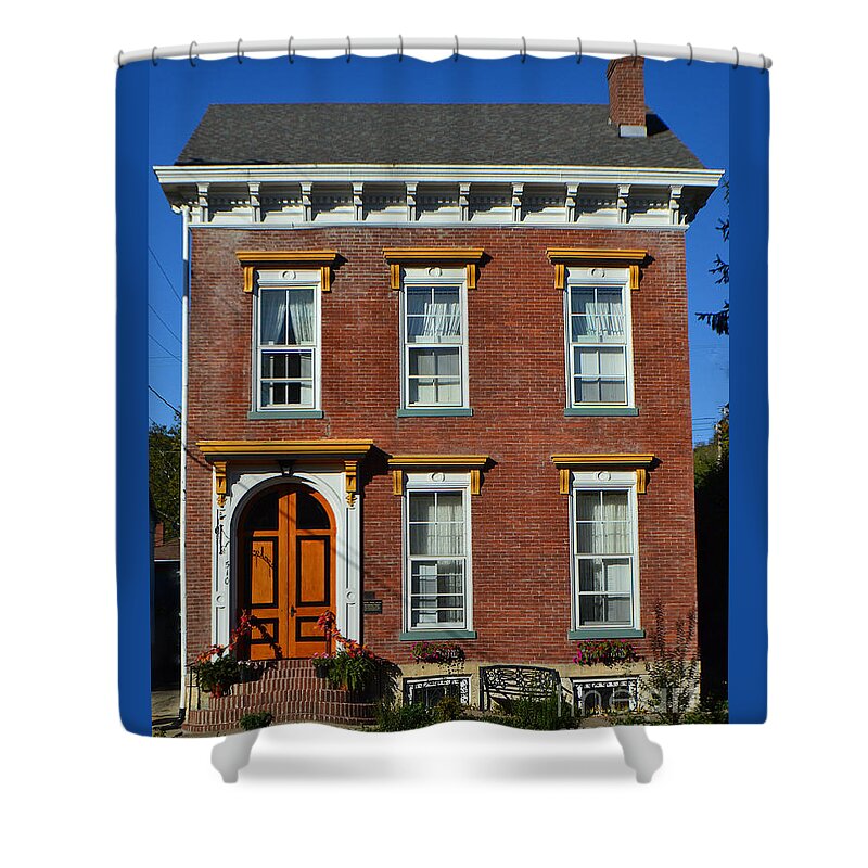 Madison Shower Curtain featuring the photograph Historic Madison Row House by Amy Lucid