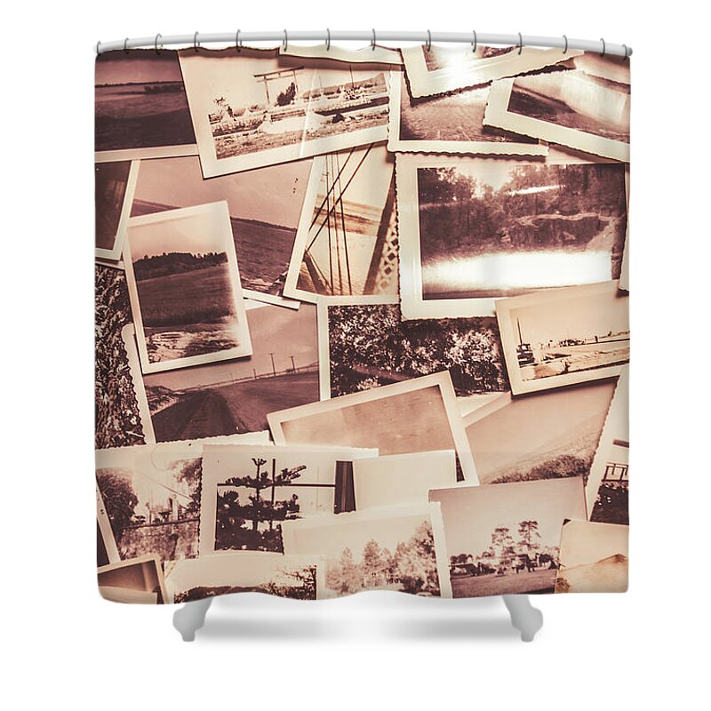 Collection Shower Curtain featuring the photograph History in still photographs by Jorgo Photography