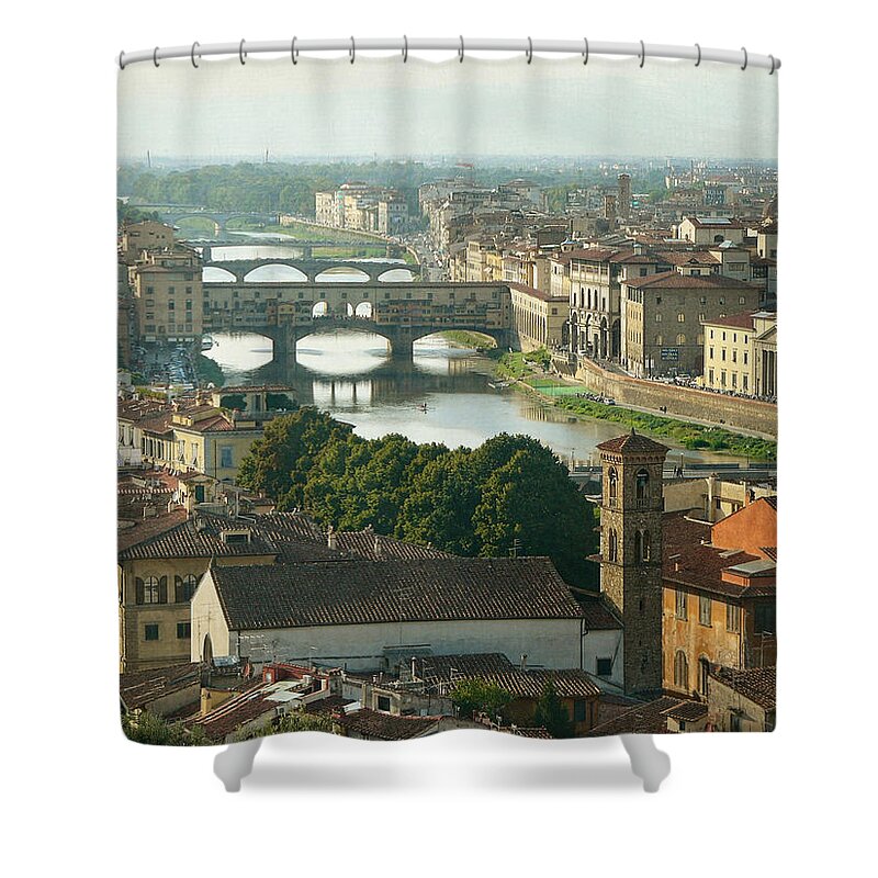 Travel Shower Curtain featuring the photograph Holding On To Your Love by Lucinda Walter