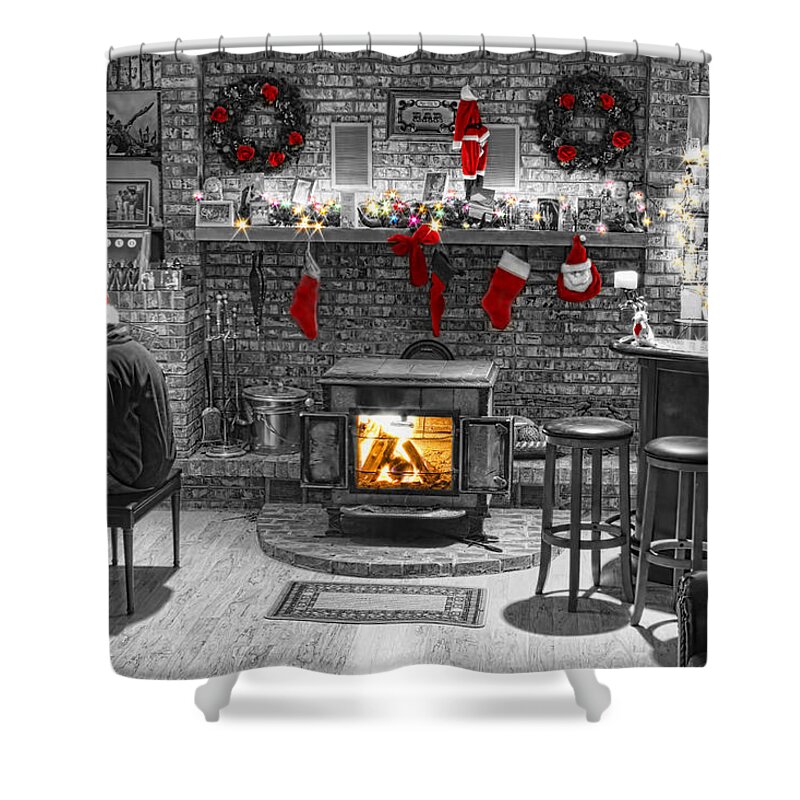 Holidays Shower Curtain featuring the photograph Holiday Spirit Magic by James BO Insogna