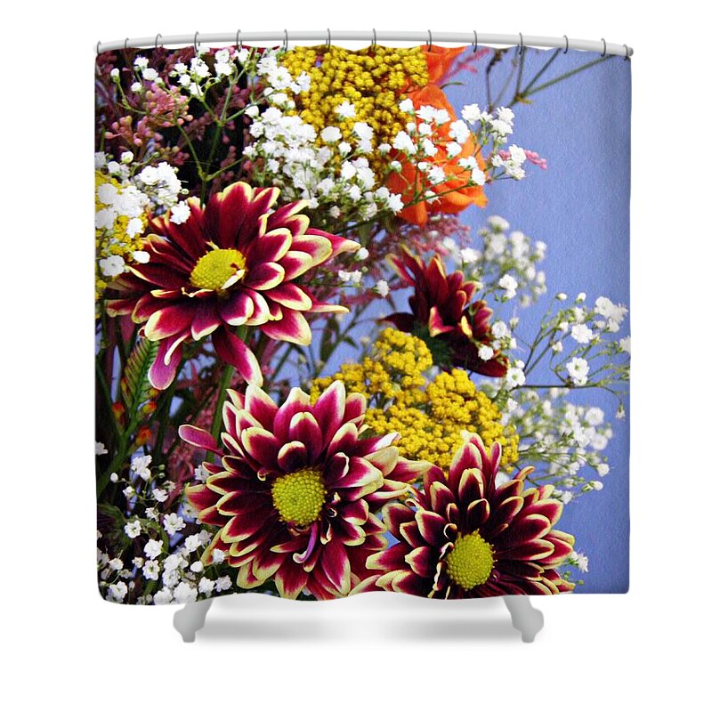 Bouquet Shower Curtain featuring the photograph Holy Week Flowers 2017 4 by Sarah Loft