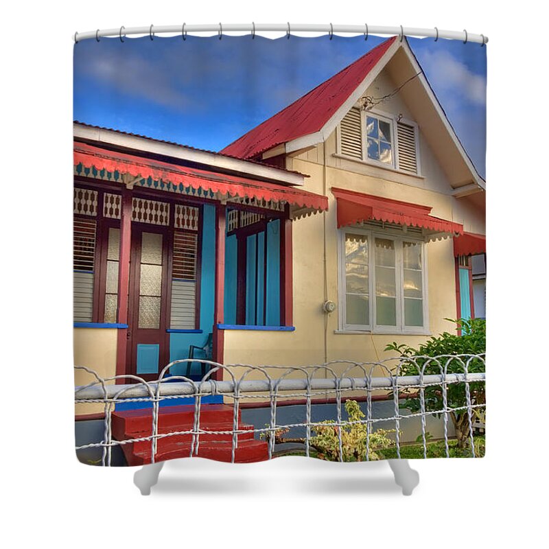 Trinidad Shower Curtain featuring the photograph Home in the Caribbean by Nadia Sanowar