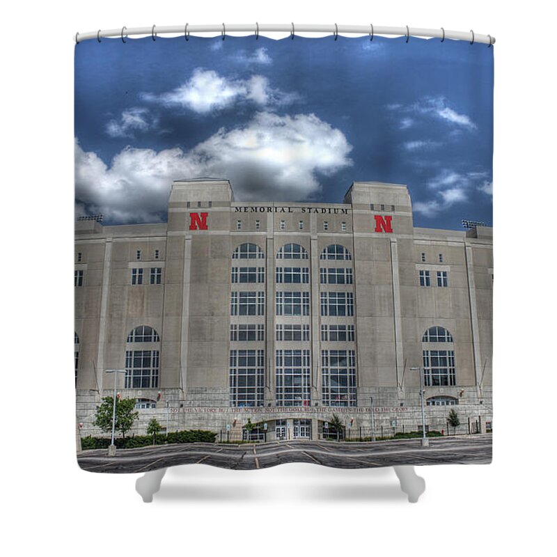Nebraska Shower Curtain featuring the photograph Home of the Huskers by J Laughlin
