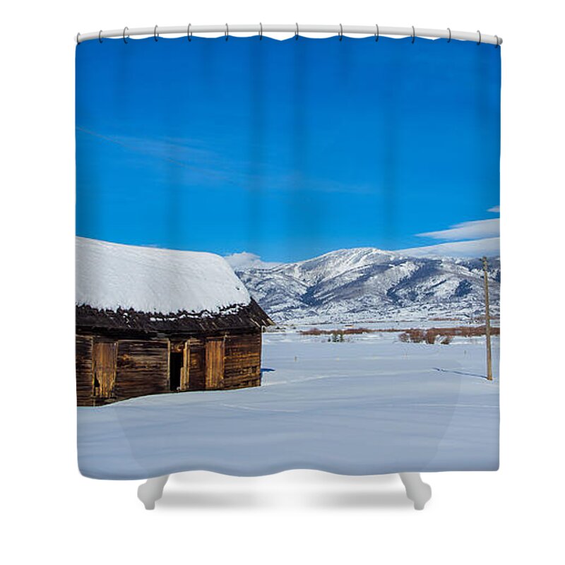 Mountain Shower Curtain featuring the photograph Homestead by Sean Allen