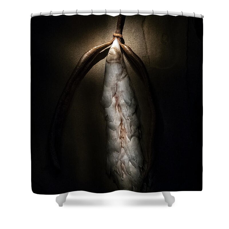  2013 Lou Novick Shower Curtain featuring the photograph Hong Kong Orchid Seed Pod #3 by Lou Novick