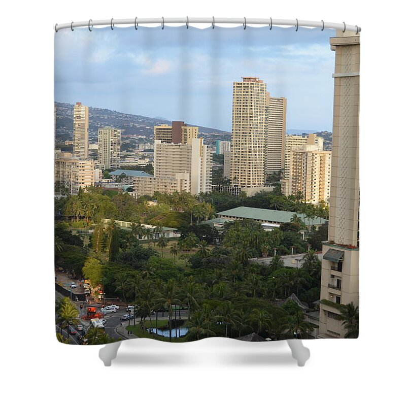 Hawaii Shower Curtain featuring the photograph Honolulu 1 by Amy Fose