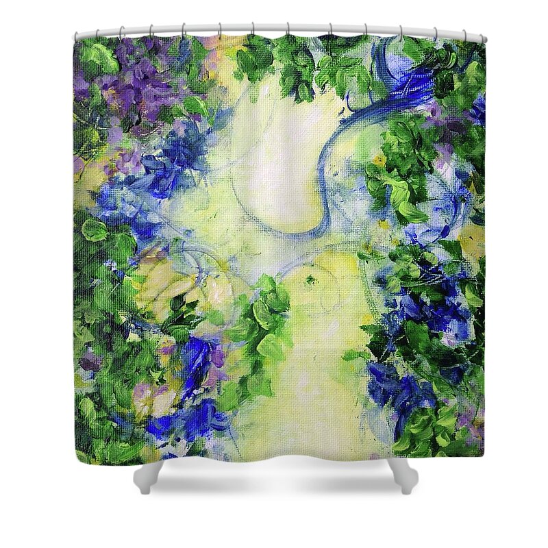 Hope Shower Curtain featuring the painting Hope Sings by Teresa Fry