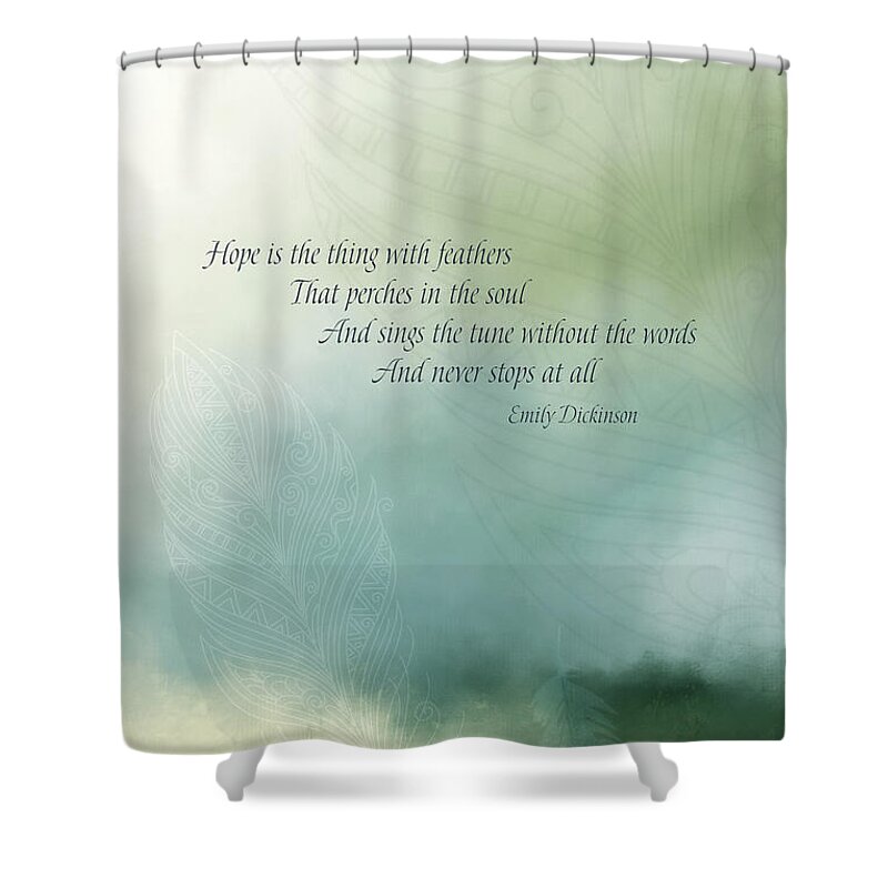 Hope Shower Curtain featuring the digital art Hope by Terry Davis