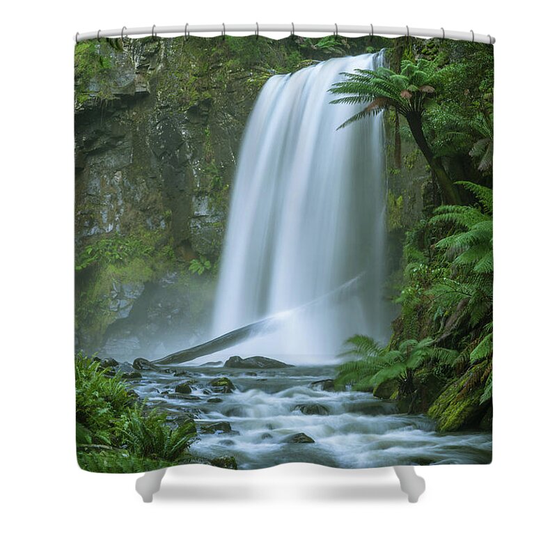 Aire River Shower Curtain featuring the photograph Hopetoun Falls by Howard Ferrier