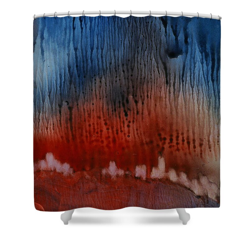 Western Shower Curtain featuring the painting Horizon by Janice Nabors Raiteri