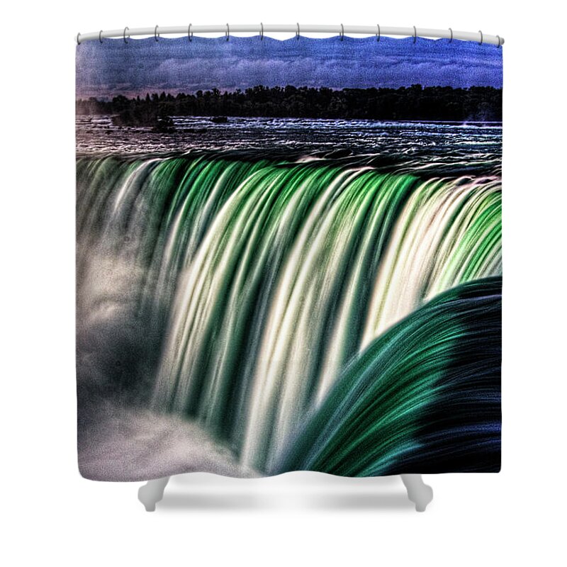 Canada Shower Curtain featuring the photograph Horseshoe Falls Niagara Falls Canada No 01 by Roger Passman
