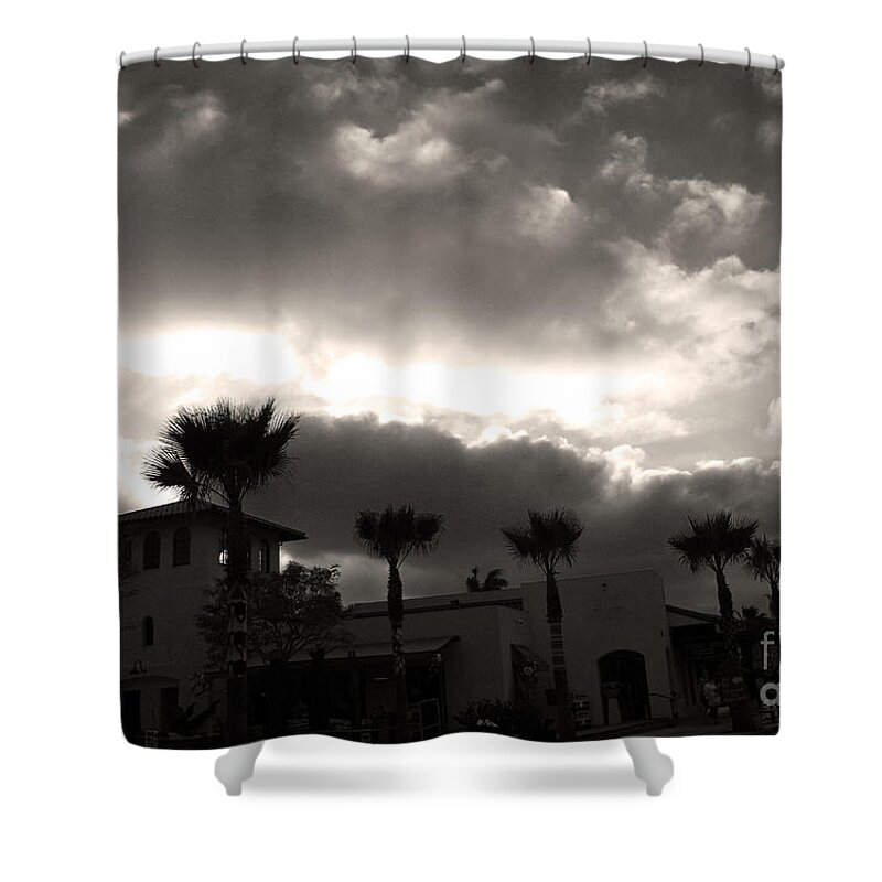 Hotel Shower Curtain featuring the photograph Hotel California by Linda Shafer