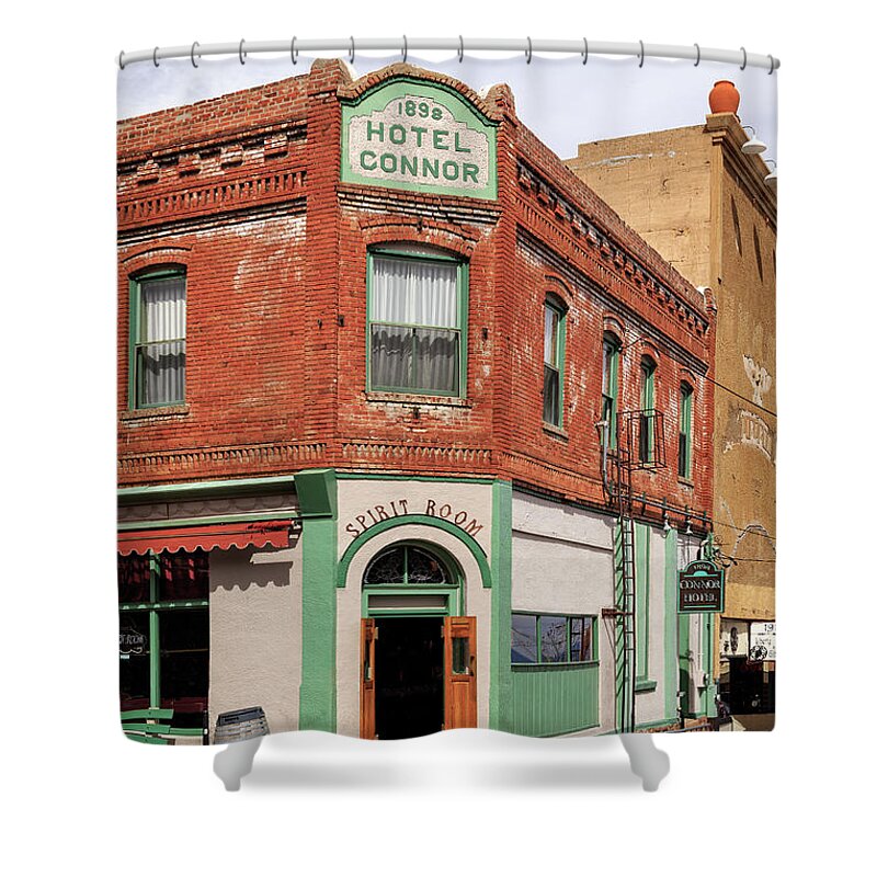 Hotel Shower Curtain featuring the photograph Hotel Connor by James Eddy