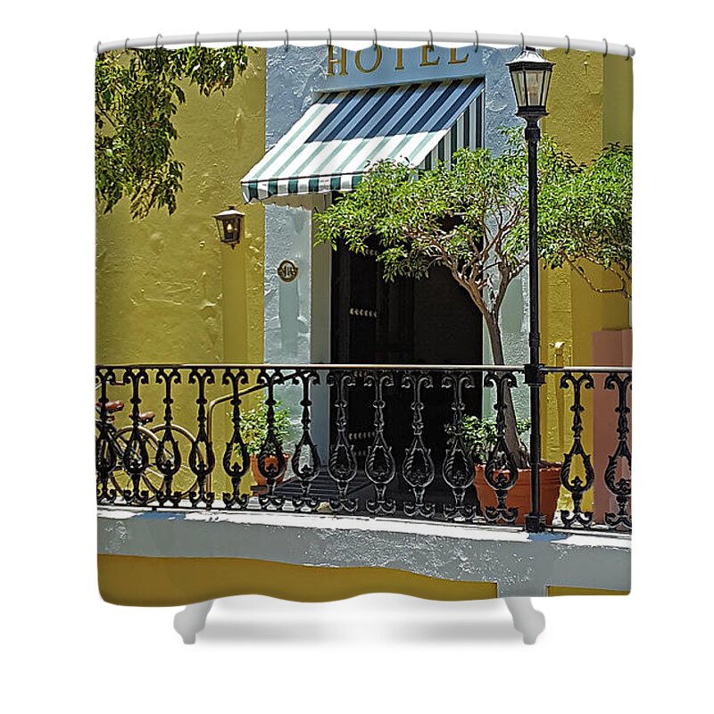 Hotel Shower Curtain featuring the photograph Hotel by Guillermo Rodriguez