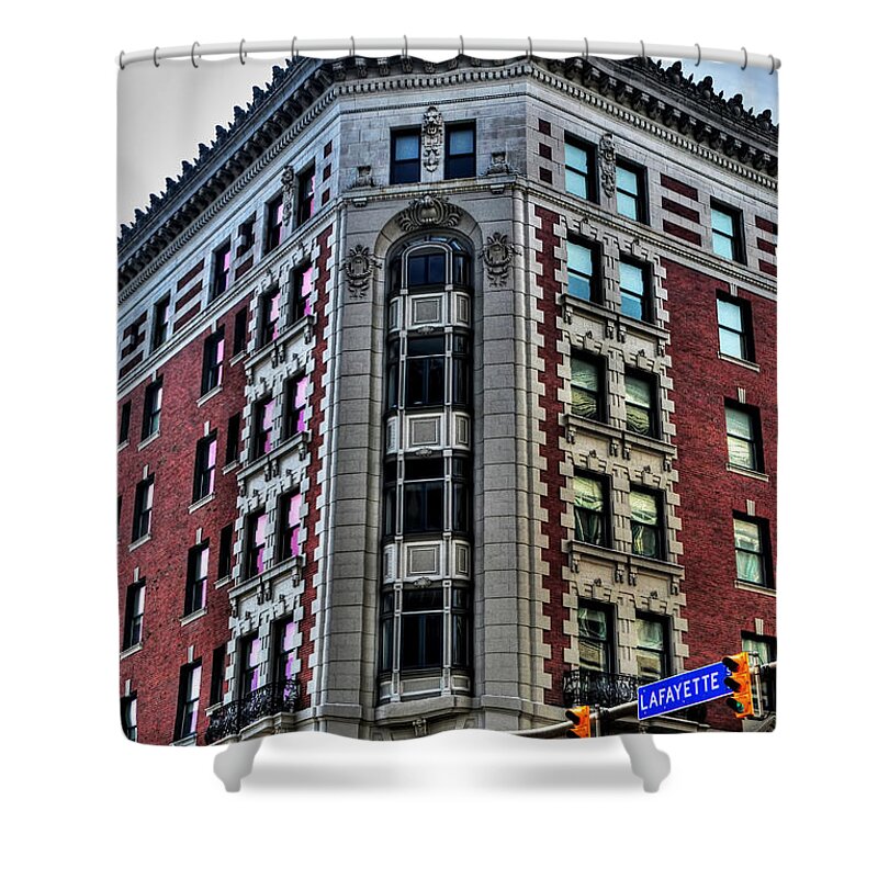  Shower Curtain featuring the photograph Hotel Lafayette Series 0003 by Michael Frank Jr