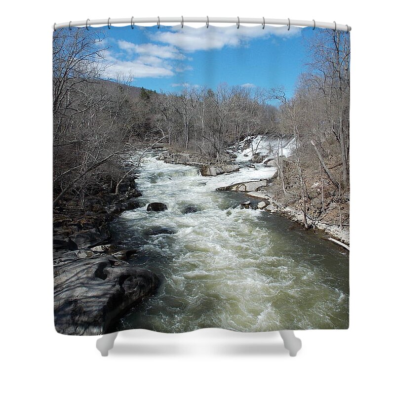 Housatonic River Shower Curtain featuring the photograph Housatonic River in Kent by Catherine Gagne