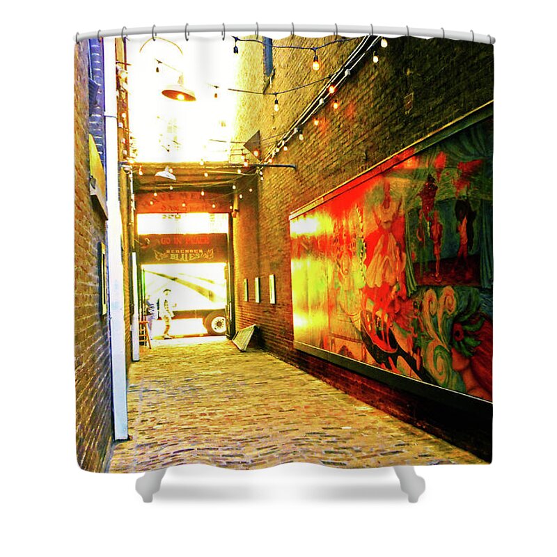 New Orleans Shower Curtain featuring the photograph House Of Blues 2 by Ron Kandt