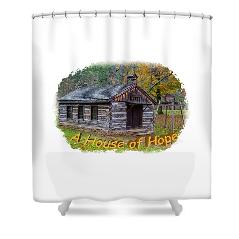 Tree Shower Curtain featuring the photograph House of Hope by John M Bailey