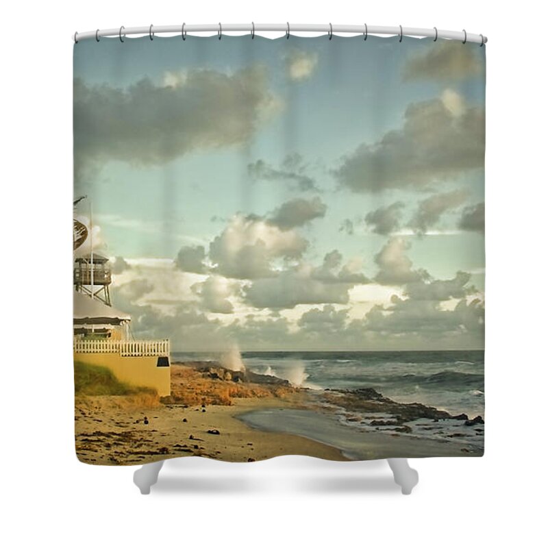 Florida Shower Curtain featuring the photograph House Of Refuge by Steve DaPonte