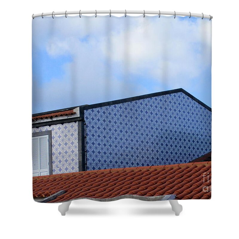 House Of Tile Shower Curtain featuring the photograph House Of Tile by Randall Weidner