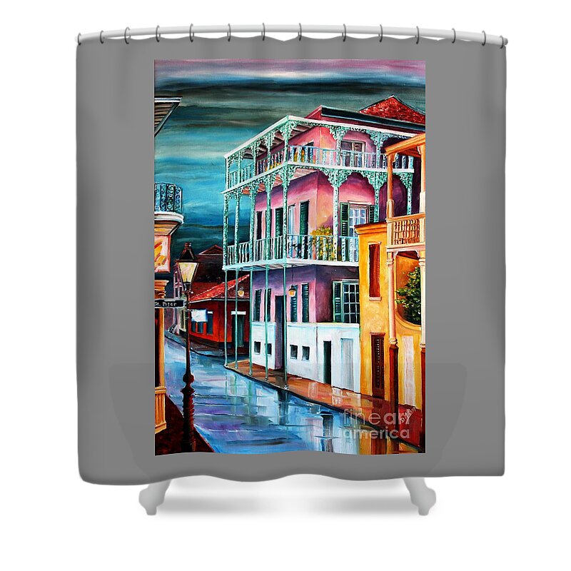 New Orleans Shower Curtain featuring the painting House on Dauphine Street by Diane Millsap