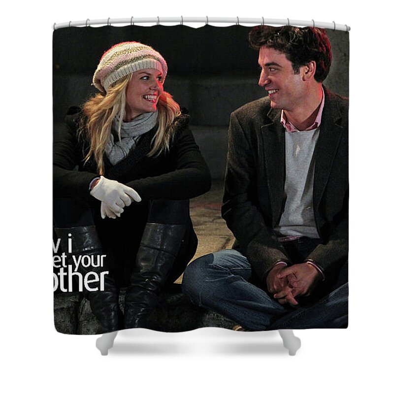 How I Met Your Mother Shower Curtain featuring the digital art How I Met Your Mother by Maye Loeser