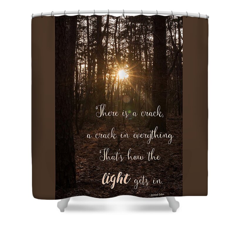 Terry D Photography Shower Curtain featuring the photograph How The Light Gets In by Terry DeLuco