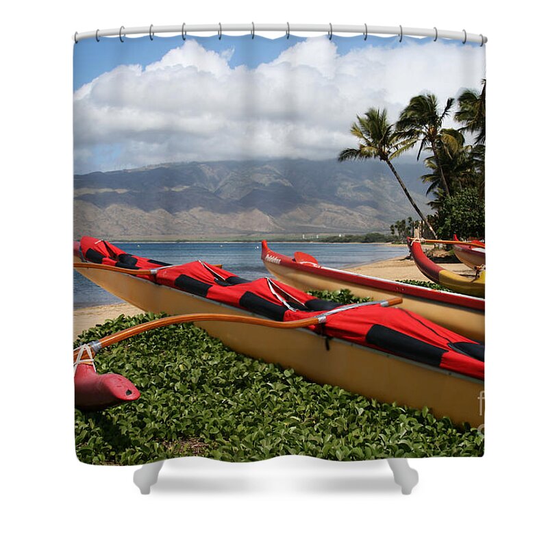 Aloha Shower Curtain featuring the photograph Hui Waa o Kihei by Sharon Mau