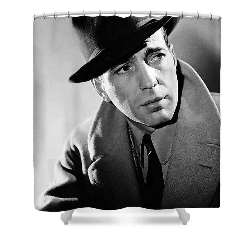Humphrey Bogart Shower Curtain featuring the photograph Humphrey Bogart by Mountain Dreams