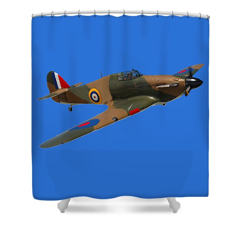 Aeroplane Shower Curtain featuring the photograph Hurricane Fighter Plane by Roy Pedersen